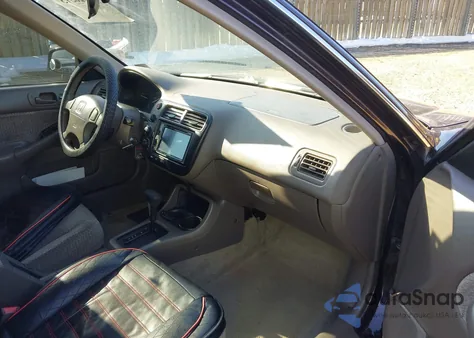 2000 Honda Civic Ex from USA, damaged, VIN 1HGEJ8645YL047984